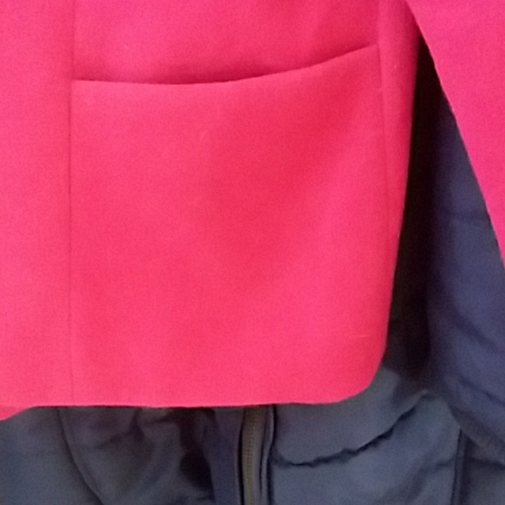 Fall/Spring magenta melton jacket - Picture 5 of 5